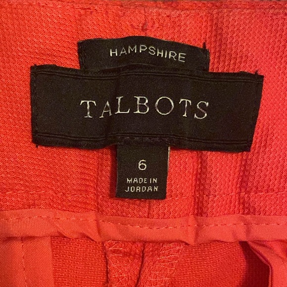 Talbots, Coral colored cropped trousers - Picture 3 of 4